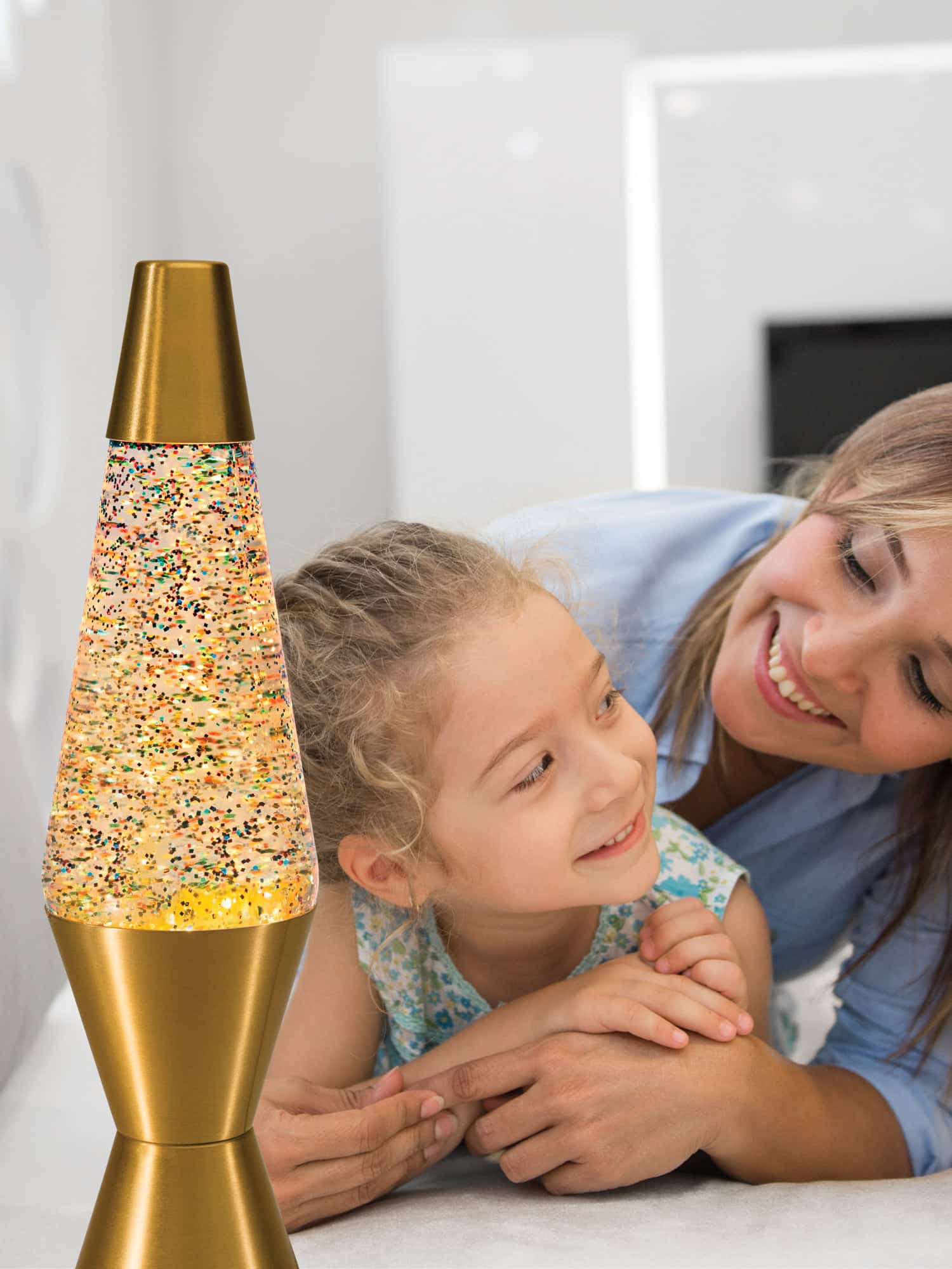 2131 14.5″ Rainbow Glitter Lamp - Lava® Lamp